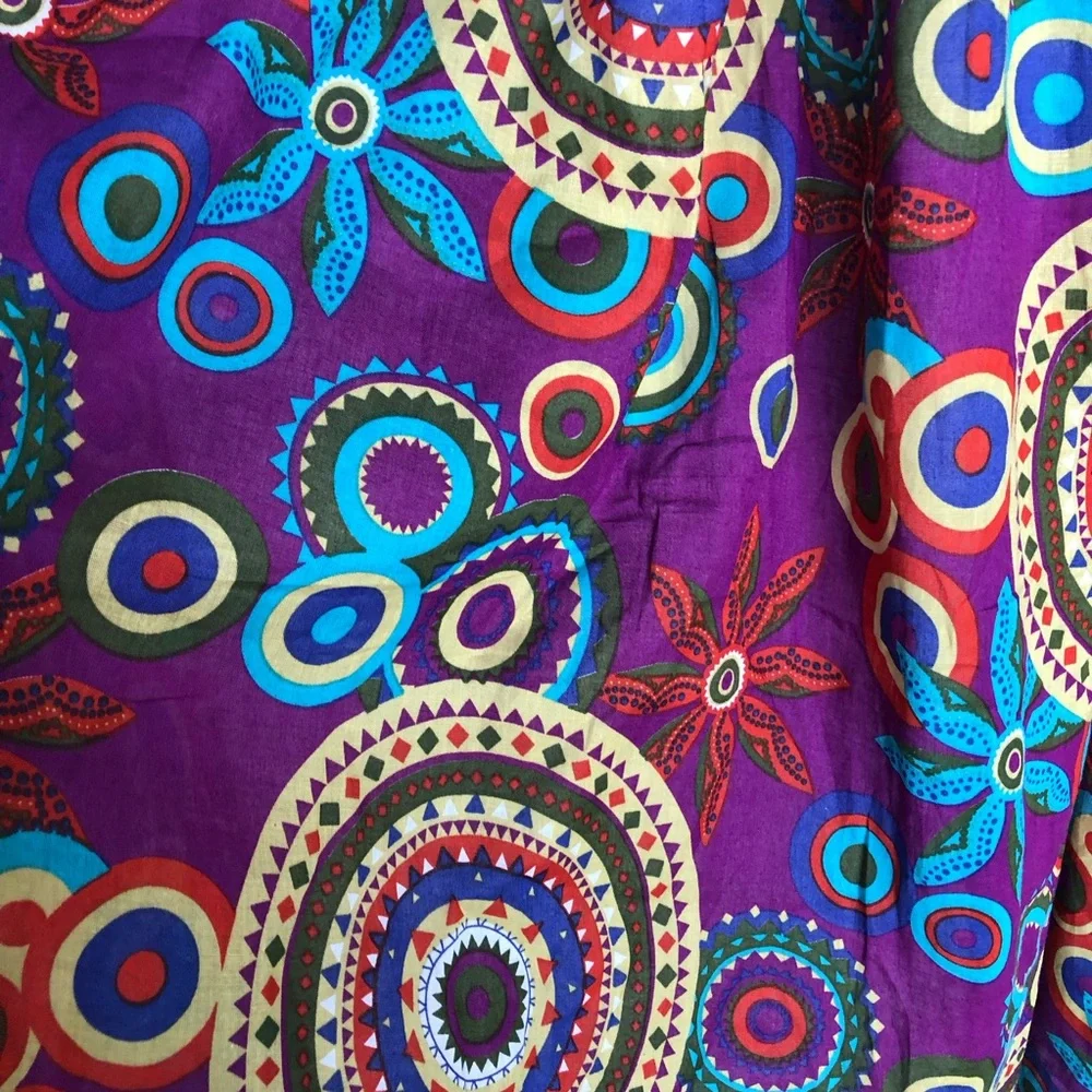 KELINFEIER N.W.T. Size Medium Multicolor Patterned‎ Dress.MIDI Stretchable Top.